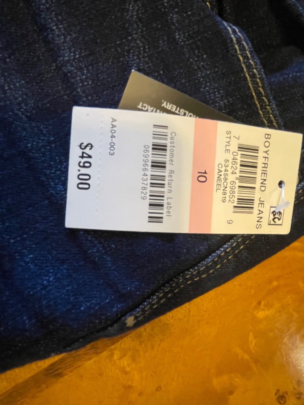 Curvy Fit Two Pair of Style and Company Boyfriend Mid-Rise Size 10 Crop Pants - Picture 7 of 7